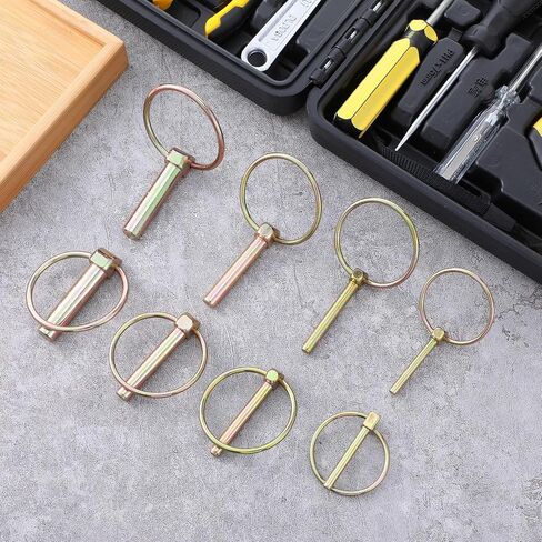 60 PCS Heavy Duty Lynch Pin Assortment Kit Trailer Pins 3 Point Hitch Pins for Farm Tractors Trailers Trucks Mower in Saudi Arabia