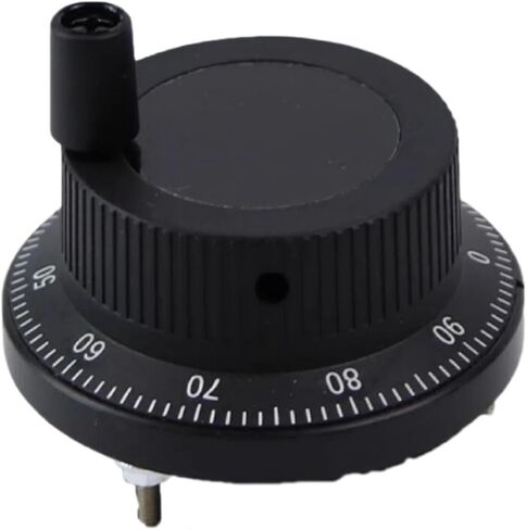 60mm Black Color Rotary Encoder, pulser Hand Wheel, Electronic Handwheel, Manual Pulse Generator(5V 4Terminal 100P) in Saudi Arabia