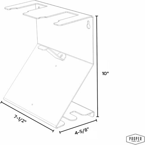 Single Charger Wall Mount | Compatible with Milwaukee M18 Charger | Steel | Made in USA in Saudi Arabia