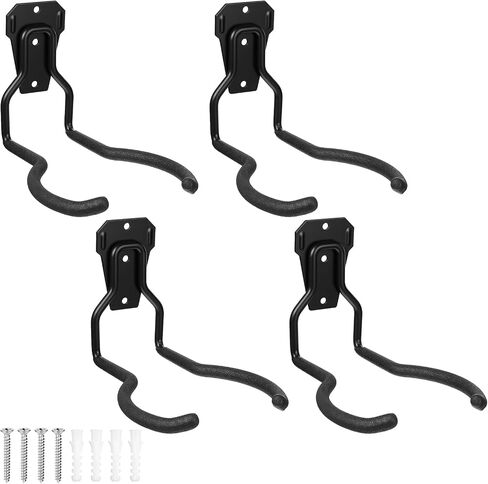 MAQUITA Garden Tool Wall Mount Rack, 4-Piece Steel String Trimmer Holder, Garage Storage Hook fo Eater, Leaf Blower, Lawn Equipment in Saudi Arabia