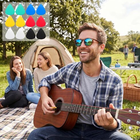 Acoustic Guitar Kit, Guitar Accessories Kit Including Acoustic Strings, Picks, Bridge Pins, Bridge Saddle Nut and 3-In-1 Restring Tool Winder Cutter And Pin Puller in Kuwait