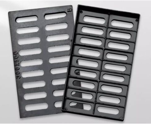 Heavy Duty Cast Iron Drain Grate for Concrete Floors - 50x40x4cm Trench Cover for NDS Catch Basin, Sidewalk & Driveway Drainage Solutions in Kuwait
