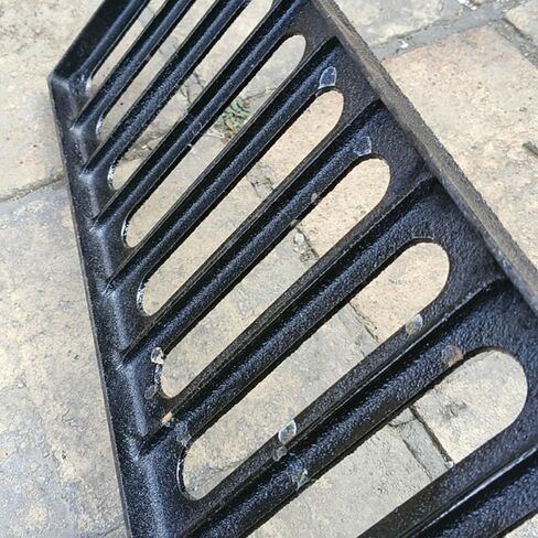 Heavy Duty Cast Iron Drain Grate for Concrete Floors - 50x40x4cm Trench Cover for NDS Catch Basin, Sidewalk & Driveway Drainage Solutions in Kuwait