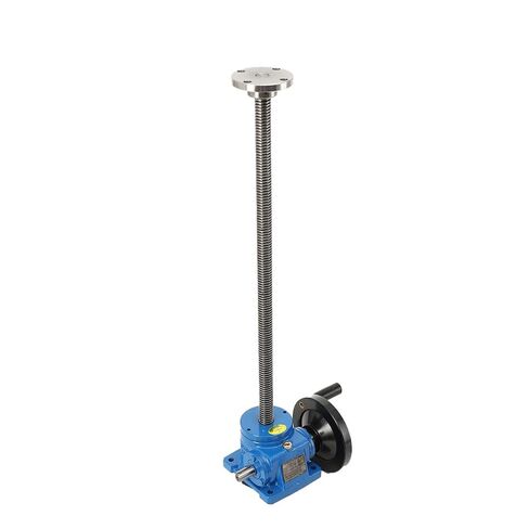 SWL Worm Gear Screw Jack, Manual Hand Wheel Lifting Platform, 6:1 Ratio | Manual Worm Gear Handwheel Lift, Elevator Hoist: 500mm (19.69in) Stroke, 200kg (440lbs) Capacity in Saudi Arabia