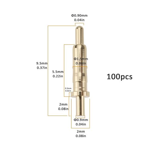 100pcs 9.5mm Current Test Probes Pogo Pins Connector 24VDC 1.5A for Mobile Phones Communications Automotive in Kuwait
