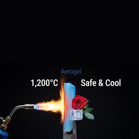 Aerogel with Cube Display Box 55mm - Lightest Solid on Earth, Frozen Smoke, STEAM Science Kit, Hydrophobic, Heat Insulation, Nanomaterial in Kuwait