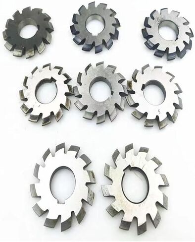 HSS Gear Mill Cutters 1Set 8Pcs Module 1.75 PA20 Bore 22 1#2#3#4#5#6#7#8# Involute Gear Cutters in Kuwait