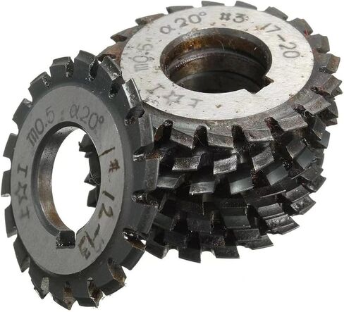 HSS Gear Mill Cutters 1Set 8Pcs Module0.3 0.4 0.5 0.6 0.7 0.75 0.8 PA20 Bore16 1#2#3#4#5#6#7#8# Involute Gear Cutters(M0.3(3-5)) in Kuwait