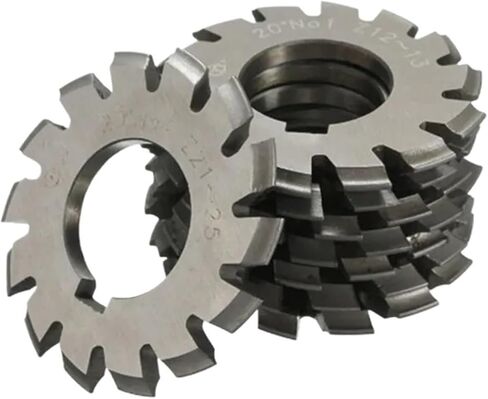 HSS Gear Mill Cutters 8PCS NO.1-NO.8 DP24 DP22 DP20 DP18 DP16 DP14 DP12 DP10 DP8 Modulus PA14.5 درجة HSS Gear Milling قطع أدوات القطع (DP16 1-8 8pcs) in Kuwait