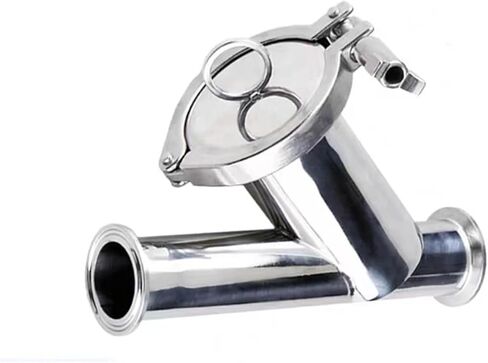 1-1/2" Tri Clamp 50.5MM Pipe Filter Inline Y Strainer Filter With Clamp 100 Mesh Stainless Steel 304 in Kuwait