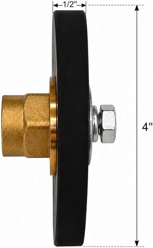 4" Force Disc Curb Plunger - Reinforced Rubber - 1/2" IPS Brass Holder in Kuwait