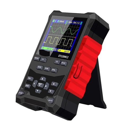 2CH يده ملتقط الذبذبات الرقمي 120MHz 500MSa/S مولد إشارة متعددة الموجي الناتج أدوات تشخيص السيارات (ET120MC2) in Saudi Arabia