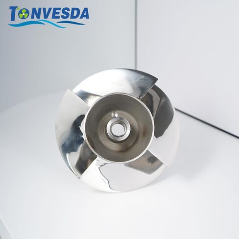Jet Ski Impeller Fit Seadoo SR-CD-12/20 GTX 4-tech Limited Supercharge 185HP GTX 4-tech Supercharge 185HP 4-Blade Polished 155.5MM Diameter in Kuwait