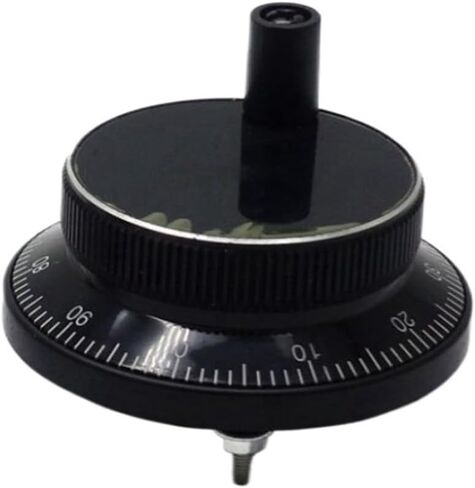 80mm Pulser Electronic Handwheel 5V 12V 24V 4 6 pin Manual Pulse Generator Rotary(B-Black,5V-4 pin-100 Pulser) in Kuwait