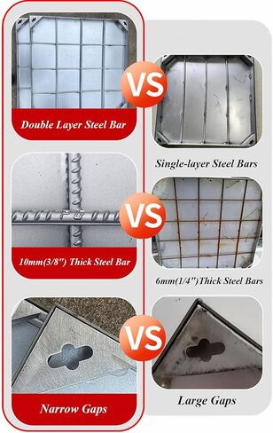 Professional Drainage Grate Invisible Square Inspection Cover for Courtyards/Garden Landscape Metal Access Hatchand Wear-Resistant (60x60x5cm) in Kuwait