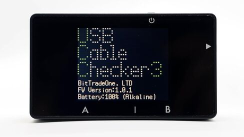 BitTradeOne USB Cable Checker 3 - Professional USB Cable & Port Tester, Supports USB4, PD EPR 240W, E-Marker Reading, Wire Connectivity & Resistance Measurement, 1.77" LCD - ADUSBCIM3U in Kuwait