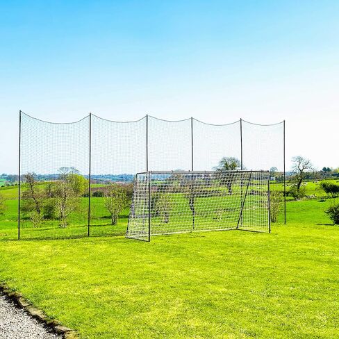 أوقف تلك الكرة™ Backstop Net Systems | شبكة وأعمدة إيقاف الكرات الرياضية المتعددة - خيارات منبثقة وقائمة بذاتها ومقبس [7 أحجام] in Kuwait