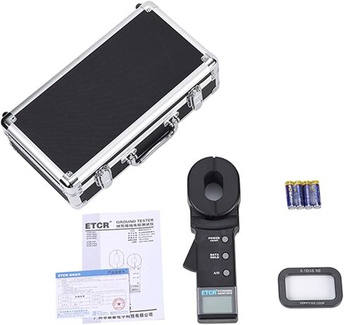 Earth Ground Resistance Tester ETCR2000C Digital Clamp On Ground Earth Resistance Tester Lightning Protection Grounding Measurement 0-1000ohm 0-30A in Kuwait