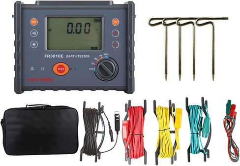 Ground Resistance Tester Soil Resistivity Meter 0.00Ω～30.00KΩ High-precision Resistance Tester FR3010E in Kuwait
