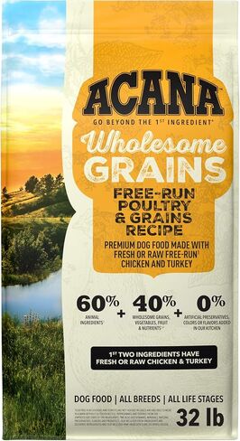 ACANA Wholesome Grains Dry Dog Food Limited Ingredient Duck & Pumpkin Recipe 22.5lb Bag in Saudi Arabia