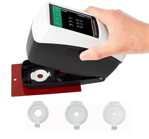 Lab Three Caliber Spectrophotometer Portable Horizontal Spectrophotometer with Caliber Φ11mm,Φ6mm,Φ3mm Measurement Repeatability DE*ab≤0.02 Display Accuracy 0.01 30+ Measurement Indexes in Kuwait