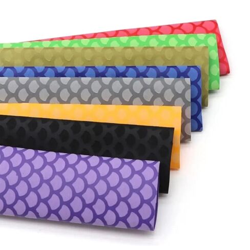 Fish Scale Pattern Heat Shrink Sleeve Wrap, Polyolefin, Non-Slip, Waterproof, 1m Length, 8 Size Options, 8 Colors, for Fishing Rod and Sports Equipment Handles (1, Grey, Length:1m; Diameter:20mm) in Kuwait