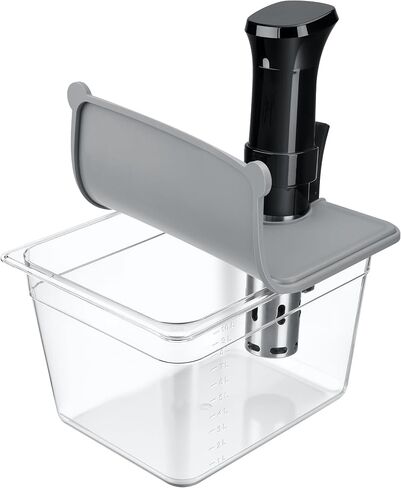 حاوية HOMENOTE Sous Vide سعة 12 لترًا مع غطاء سيليكون قابل للطي، مجموعة ملحقات Sous Vide كاملة خالية من BPA، متوافقة مع أجهزة طهي Anova ومعظم أجهزة طهي Sous Vide (تأتي مع حامل وأكمام) in Kuwait