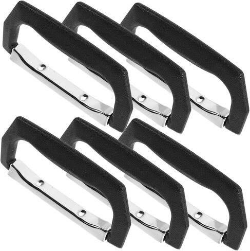 6pcs Luggage Pull Handle Replacement Set with Metal and Plastic Construction, Easy Installation and Comfortable Grip, Fits Most Hard Case Luggage and Boxes for Travel in Kuwait