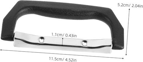 6pcs Luggage Pull Handle Replacement Set with Metal and Plastic Construction, Easy Installation and Comfortable Grip, Fits Most Hard Case Luggage and Boxes for Travel in Kuwait