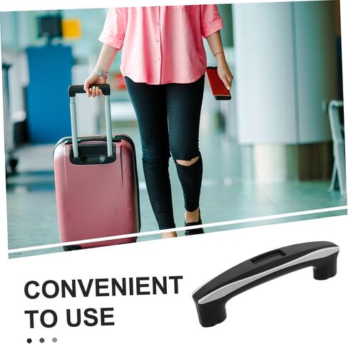Replacement Plastic Suitcase Pull Handle with Screws for Luggage Trolley Repair, Medium Black Luggage Grip Replacement for Travel Bags and Hard Cases in Kuwait