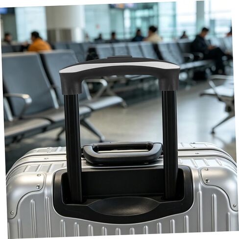 Replacement Plastic Suitcase Pull Handle with Screws for Luggage Trolley Repair, Medium Black Luggage Grip Replacement for Travel Bags and Hard Cases in Kuwait