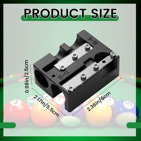 7-in-1 Pool Cue Tip Shaper, Professional Billiard Cue Tips Tool Portable Cues Repair Accessories Pool Stick Maintenance for Tip Replacement and Shaping Cues Tips in Kuwait