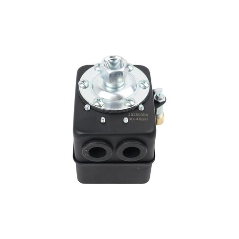 30-40 PSI Heavy Duty Air Compressor Pressure Switch with Unloader Valve Replace for 69HAU3 35YK26, Compatible with Furnas Hubbell Air Compressor Pressure Switch, AC 120/240/600V, DC 32/120/240V in Kuwait