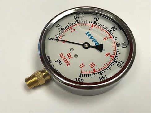 Hypro 4" 400 Liquid-Filled Gauge; 0-160 PSI (40400FG02L160) in Kuwait