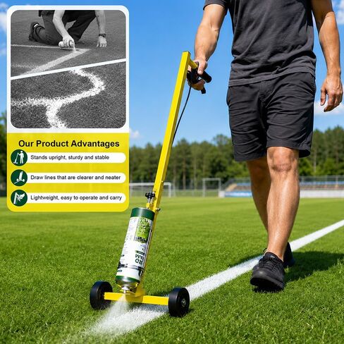 Marking Paint Wand, Compatible with Inverted Striping Paint (T-Tip Nozzle) | Striping Line Painting Wand for Parking Lots, Warehouses, Utility Marking, or Athletic Fields in Kuwait