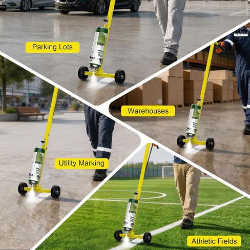 Marking Paint Wand, Compatible with Inverted Striping Paint (T-Tip Nozzle) | Striping Line Painting Wand for Parking Lots, Warehouses, Utility Marking, or Athletic Fields in Kuwait