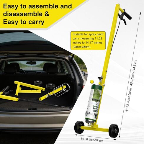 Marking Paint Wand, Compatible with Inverted Striping Paint (T-Tip Nozzle) | Striping Line Painting Wand for Parking Lots, Warehouses, Utility Marking, or Athletic Fields in Kuwait