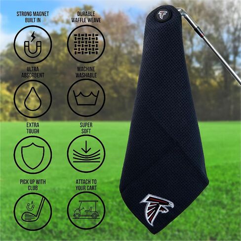 Team Golf / Parrot Paddles NFL Atlanta Falcons Magnetic Microfiber Towel in Kuwait