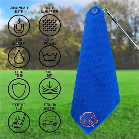Team Golf / Parrot Paddles NCAA Boise St Magnetic Microfiber Towel in Kuwait