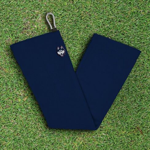 NORTHWEST UConn Huskies NCAA Team Logo Micro Fiber Tri-Fold Golf Towel 16 x 24 Inches in Kuwait