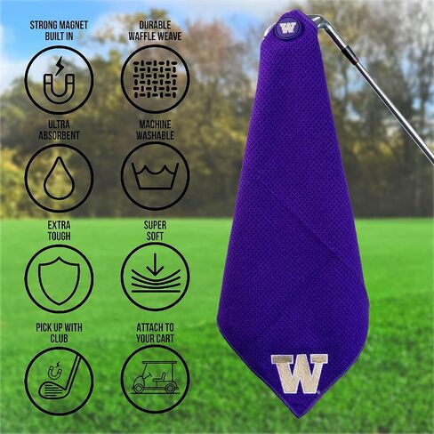 Team Golf / Parrot Paddles NCAA Washington Magnetic Microfiber Towel in Kuwait