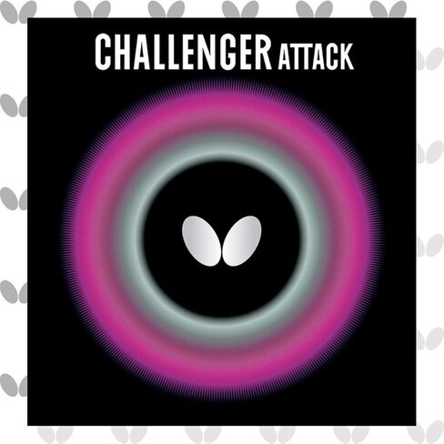 Butterfly Challenger Attack Table Tennis Rubber Table Tennis Rubber - 1.5 mm, 1.9 mm, or 2.1 mm - Red or Black - 1 Pips Out Table Tennis Rubber Sheet - Professional Table Tennis Rubber in Kuwait