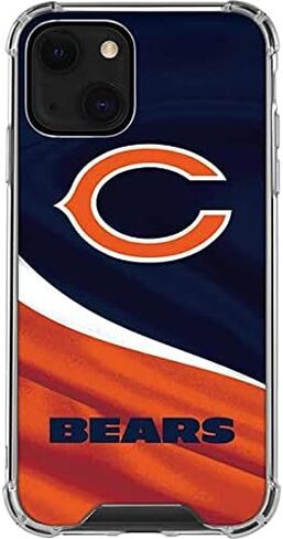 Skinit Clear Phone Case Compatible with iPhone 13 - Officially Licensed NFL Chicago Bears Design in Kuwait