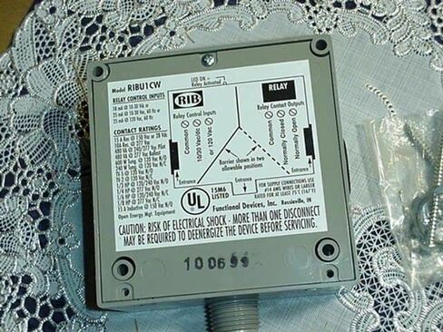 RIBU1CW Enclosed Relay 15Amp SPDT 10-30Vac/dc/120Vac New! in Kuwait