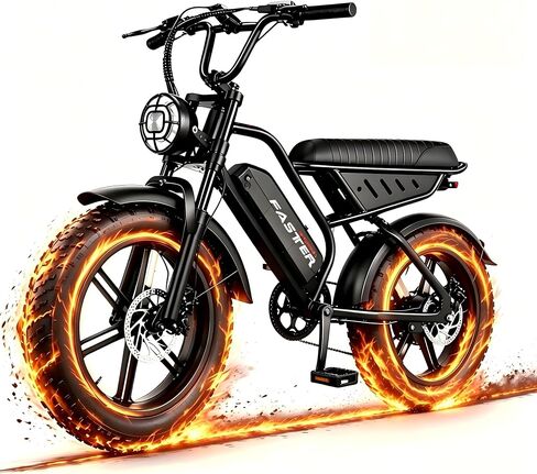 1500W Electric Bike for Adults, 20x4 Fat Tire Mountain Ebike, 28MPH Max Speed, 48V 15.6Ah Removable Battery, Full Suspension Electric Bicycle for Outdoor Adventure UL2849 in Kuwait