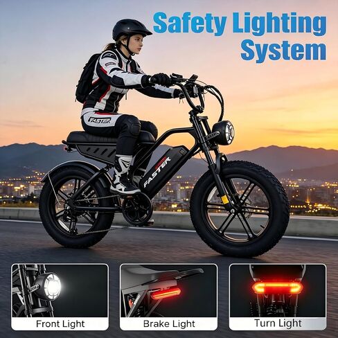 1500W Electric Bike for Adults, 20x4 Fat Tire Mountain Ebike, 28MPH Max Speed, 48V 15.6Ah Removable Battery, Full Suspension Electric Bicycle for Outdoor Adventure UL2849 in Kuwait