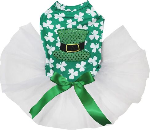 Petitebella Green High Hat Puppy Dog Dress (Orange/Green, XXX-Large) in Kuwait