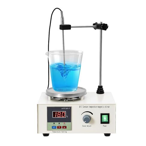 Magnetic Stirrer with Hot Plate, 2200 RPM Lab Stir Plate 0.53Gal Capacity, Precision Temperature Control Lab Mixer with LED Display for Homebrew Yeast Starter and Laboratory Mixing in Kuwait