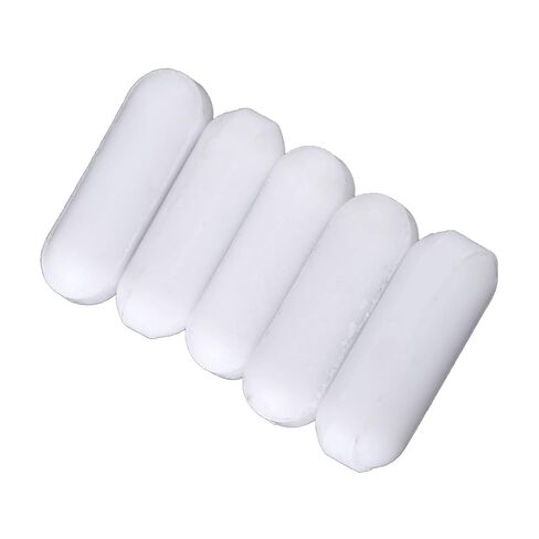 مجموعة من 5 قطع من النوع C من كيكومي لألواح الحلول العلمية، محرك أبيض من مادة PTFE، محرك مختبر، جهاز دوار مختبر البراغيث للخلاط المغناطيسي (بولي تترافلوروإيثيلين) in Kuwait