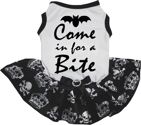 فستان Petitebella Bat Come in for A Bite Puppy Dog (أسود/أرجواني LED، مقاس XXX-Large) in Kuwait